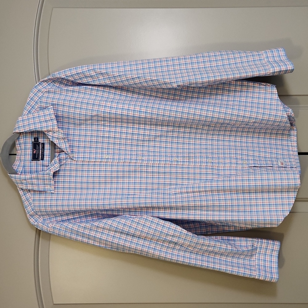 Vineyard Vines plaid button up